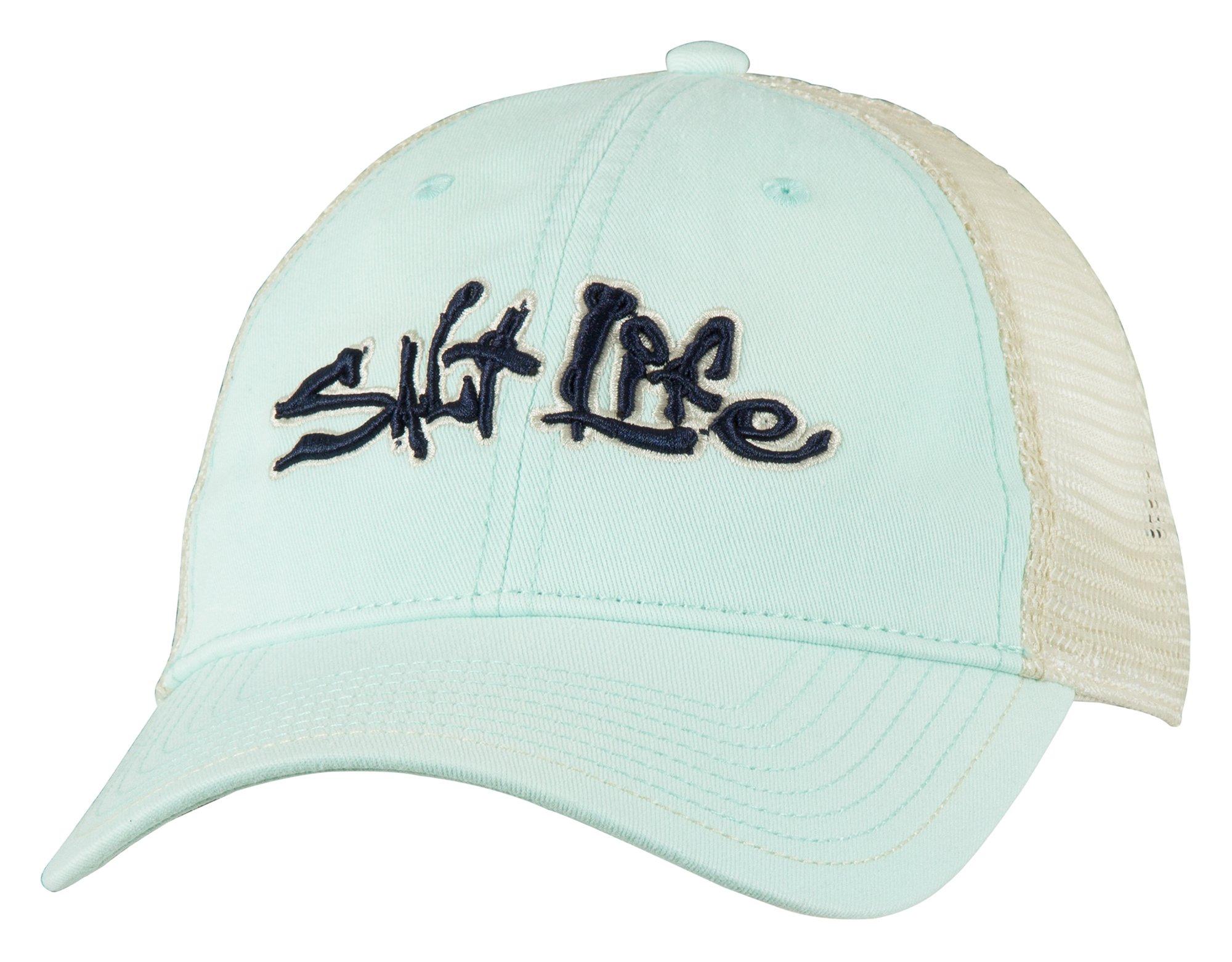 Salt Life Mens Stance Solid Mesh Trucker Hat