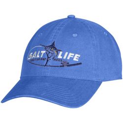 Salt Life Mens Reel Time Marlin Logo Twill Baseball Hat