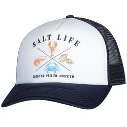 Salt Life Mens Good Eatin' Mesh Snapback Baseball Hat