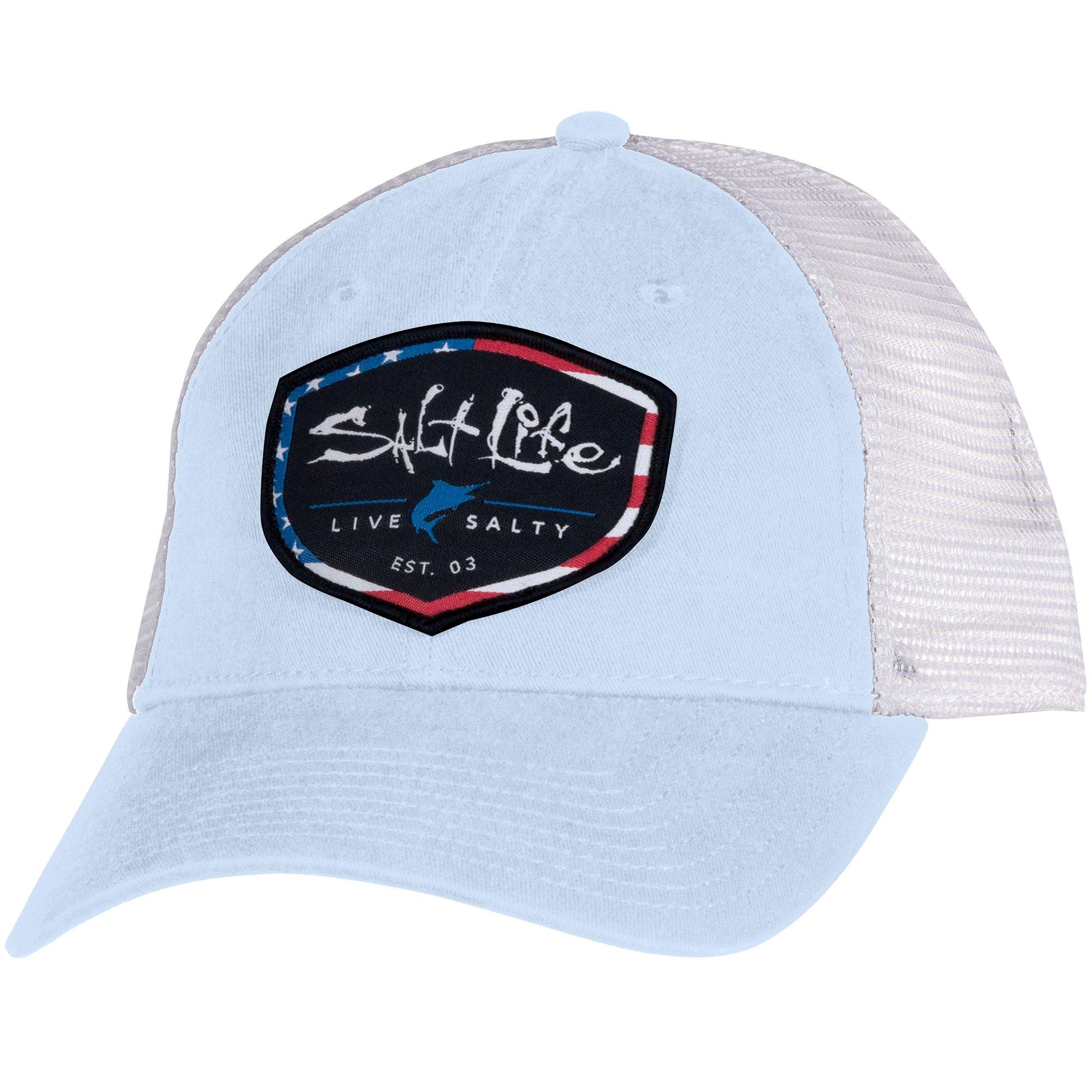 Salt Life Mens Amerishield Mesh Trucker Hat