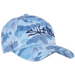 Salt Life Mens 3D Logo Camo Print Baseball Hat