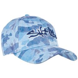Mens 3D Logo Camo Print Baseball Hat