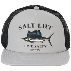 Salt Life Mens Quest Swordfish Logo Trucker Hat