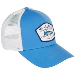 Salt Life Mens Marlin Logo Patch Mesh Adjustable Trucker Hat