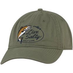 Salt Life Mens Logo Live Salty Adjustable Baseball Hat Cap