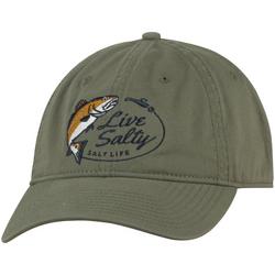 Mens Logo Live Salty Adjustable Baseball Hat Cap