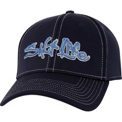 Mens Embroidered Logo Stretch Baseball Hat Cap