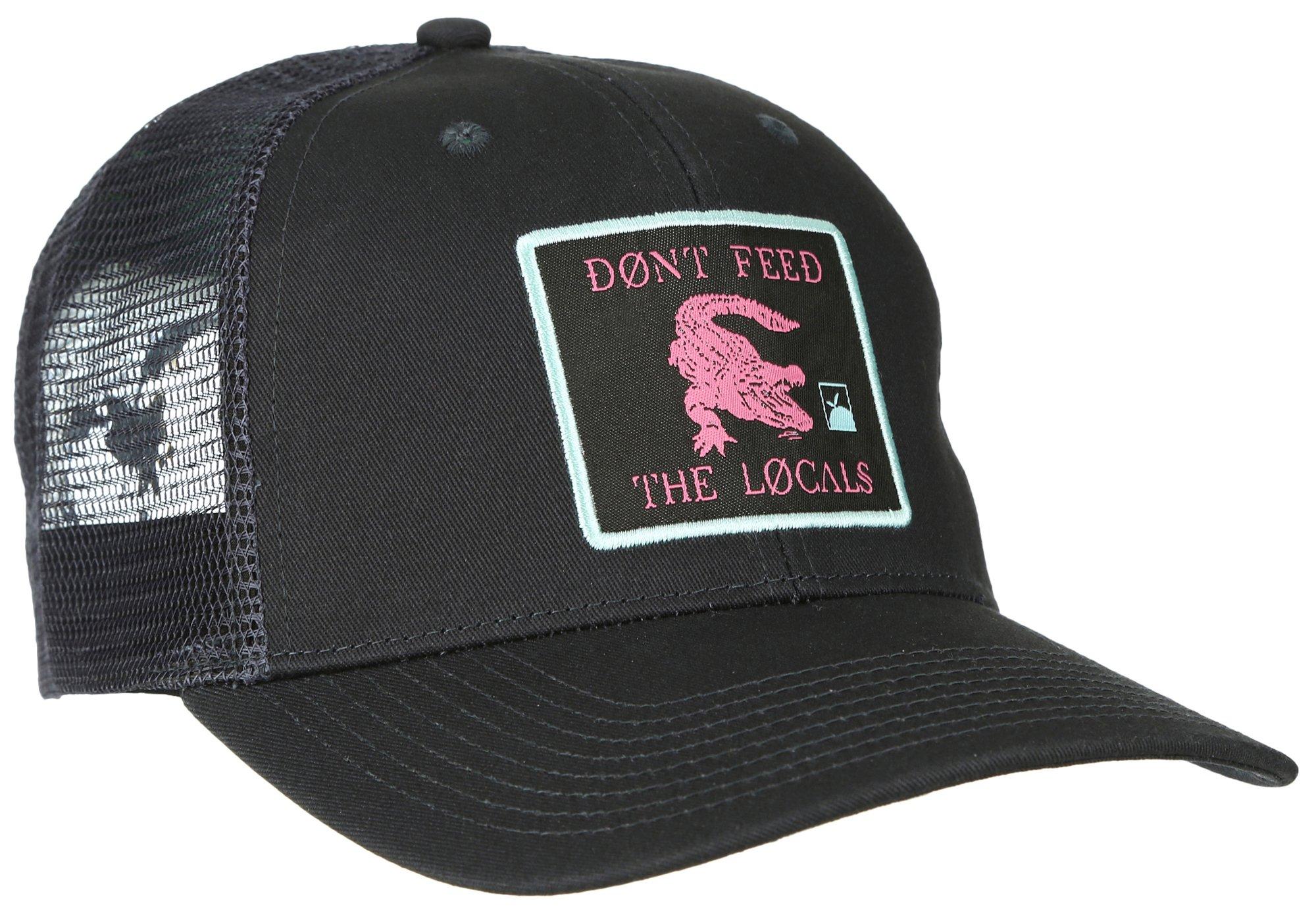 Flomotion Mens Locals Solid Mesh Snapback Baseball Hat