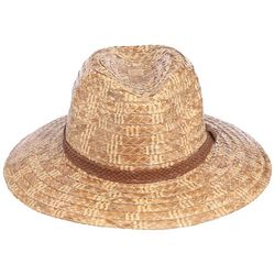 Caribbean Joe Mens Straw Fedora Hat