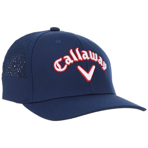 Callaway Mens 3D Logo Solid Color Baseball Cap