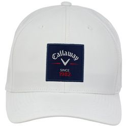 Callaway Mens Rutherford Logo Patch Solid Color Baseball Cap