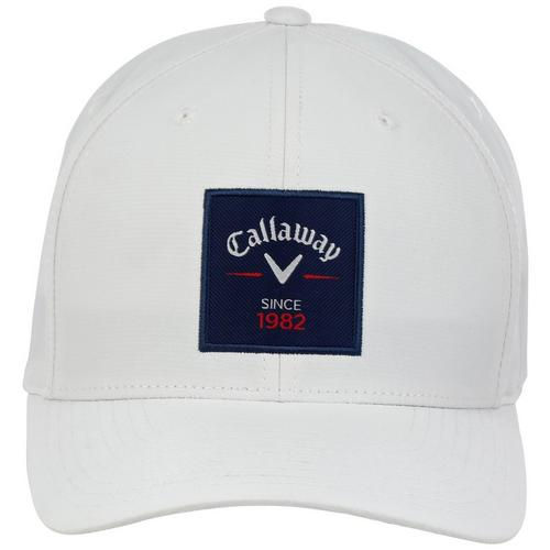 Callaway Mens Rutherford Logo Patch Solid Color Baseball