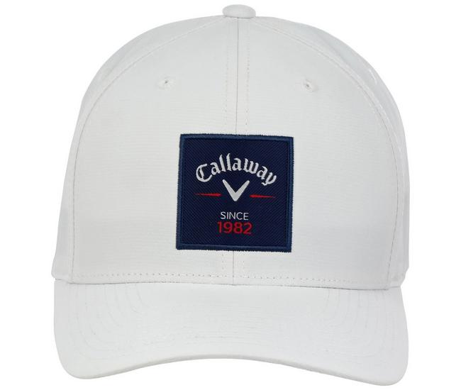 Callaway Mens Rutherford Logo Patch Solid Color Baseball Cap