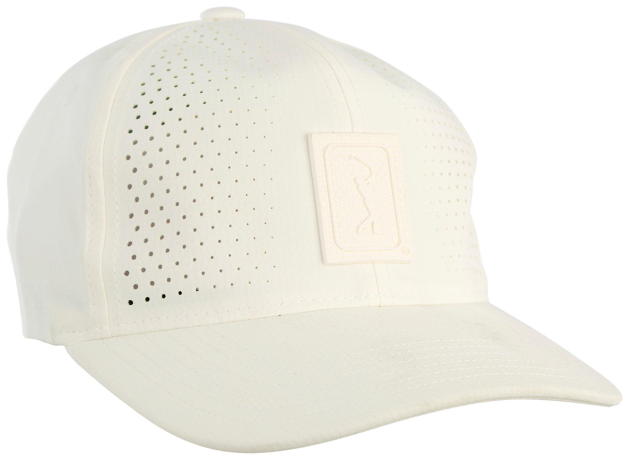 PGA Tour Mens Logo Ventilated Solid Color Baseball Cap