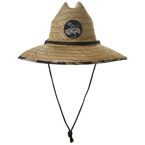Awayalife Tropical Print Wide Brim UPF50+ Straw Hat