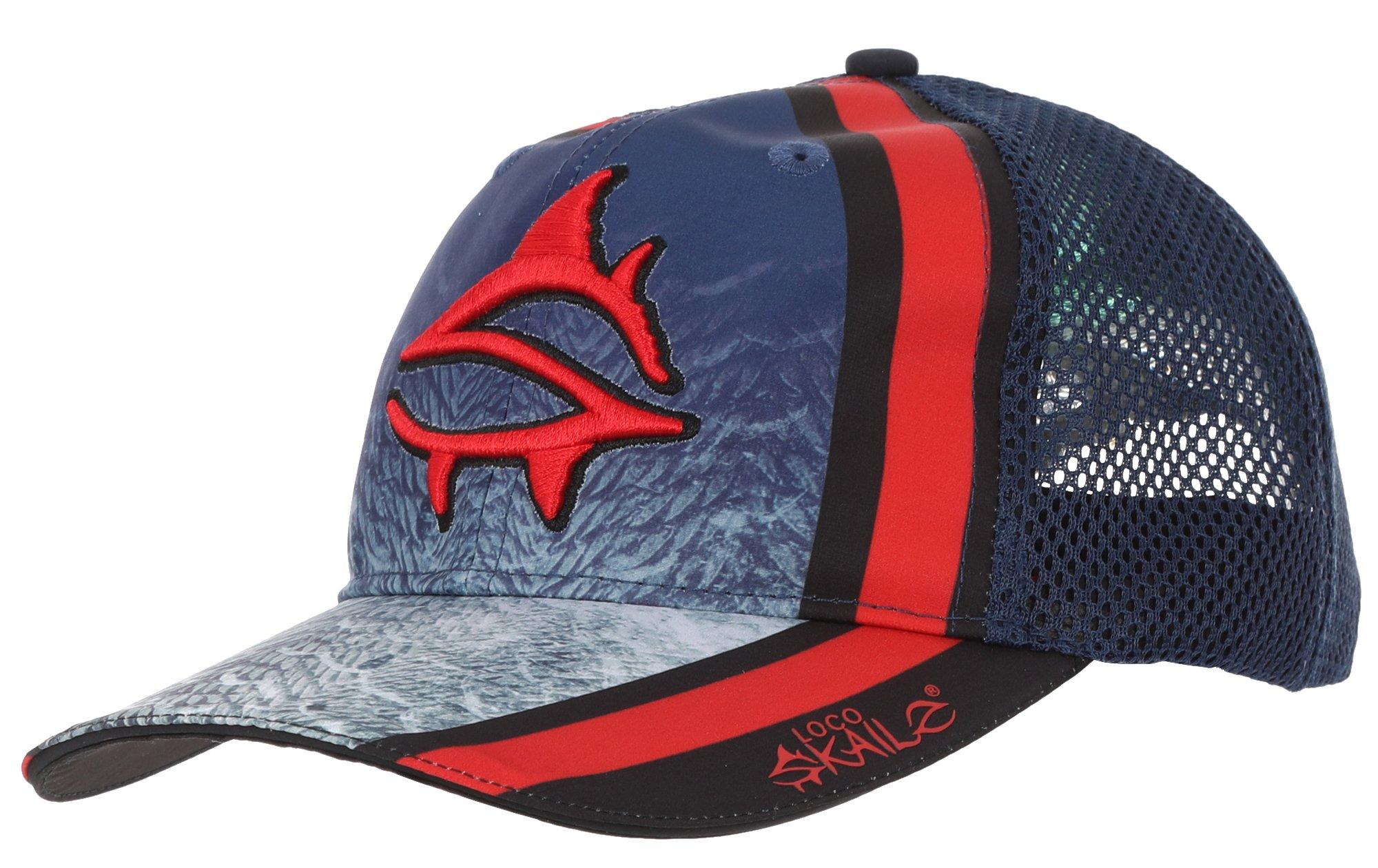 Loco Skailz Mens 3D Logo Mesh Snapback Baseball Hat