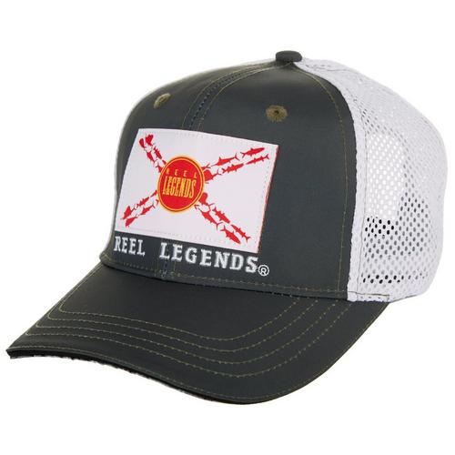 Reel Legends Mens Florida Fish Flag Trucker Hat