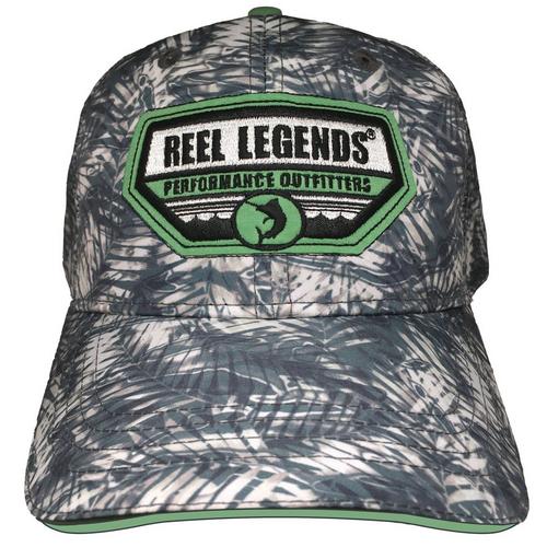 Reel Legends Mens Logo Foliage Snapback Mesh Trucker