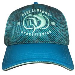 Reel Legends Mens 3D Embroidered Logo Mesh Snapback Hat