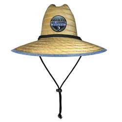 Reel Legends Mens Surface Skin Logo Patch Straw Hat