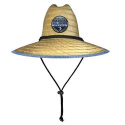 Mens Surface Skin Logo Patch Straw Hat