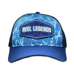 Reel Legends Mens Sportfishing Print Mesh Snapback Hat