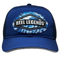 Reel Legends Mens Logo Patch Solid Mesh Snapback Hat