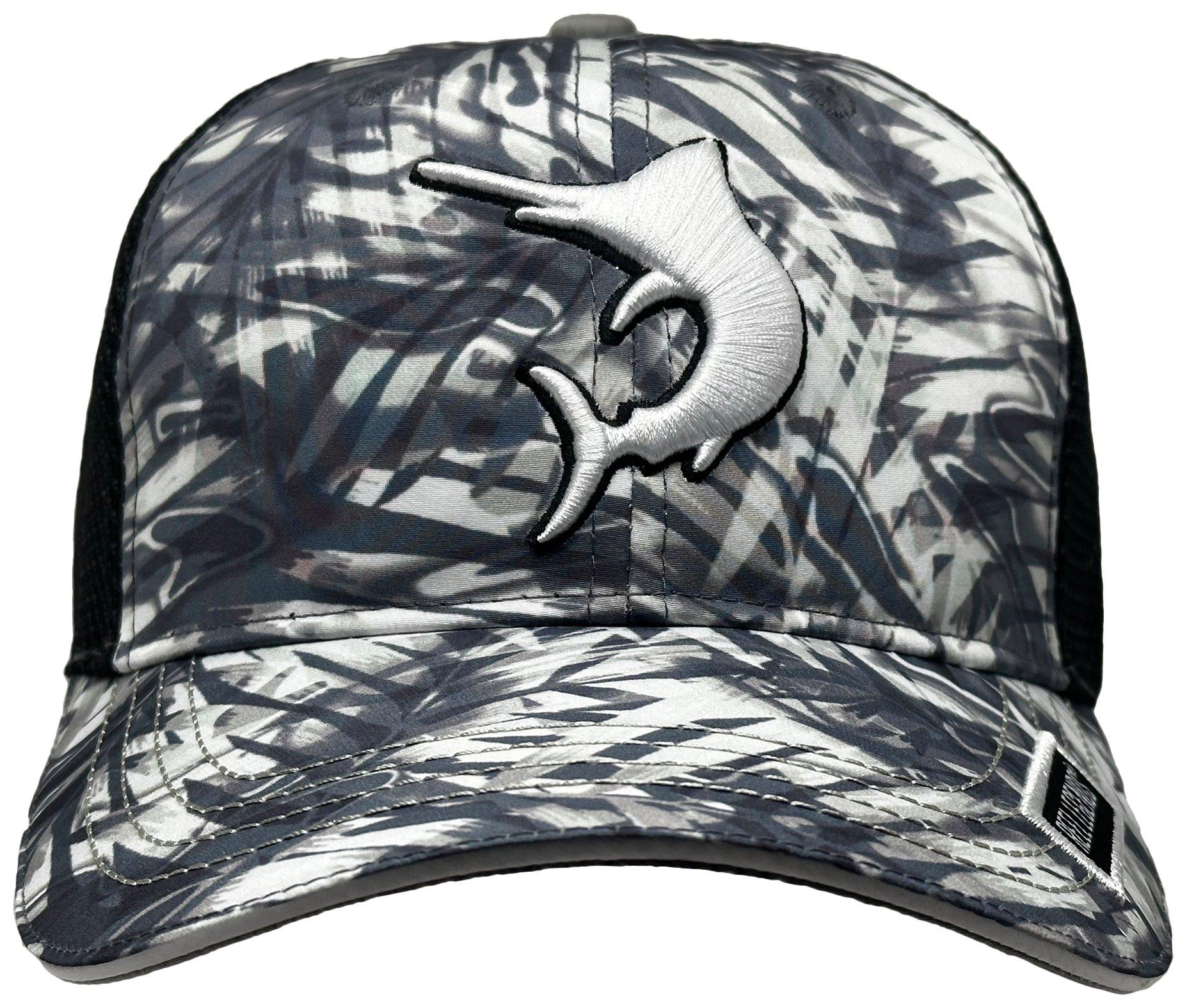 Reel Legends Mens Marlin 3D Embroidery Mesh Snapback Hat