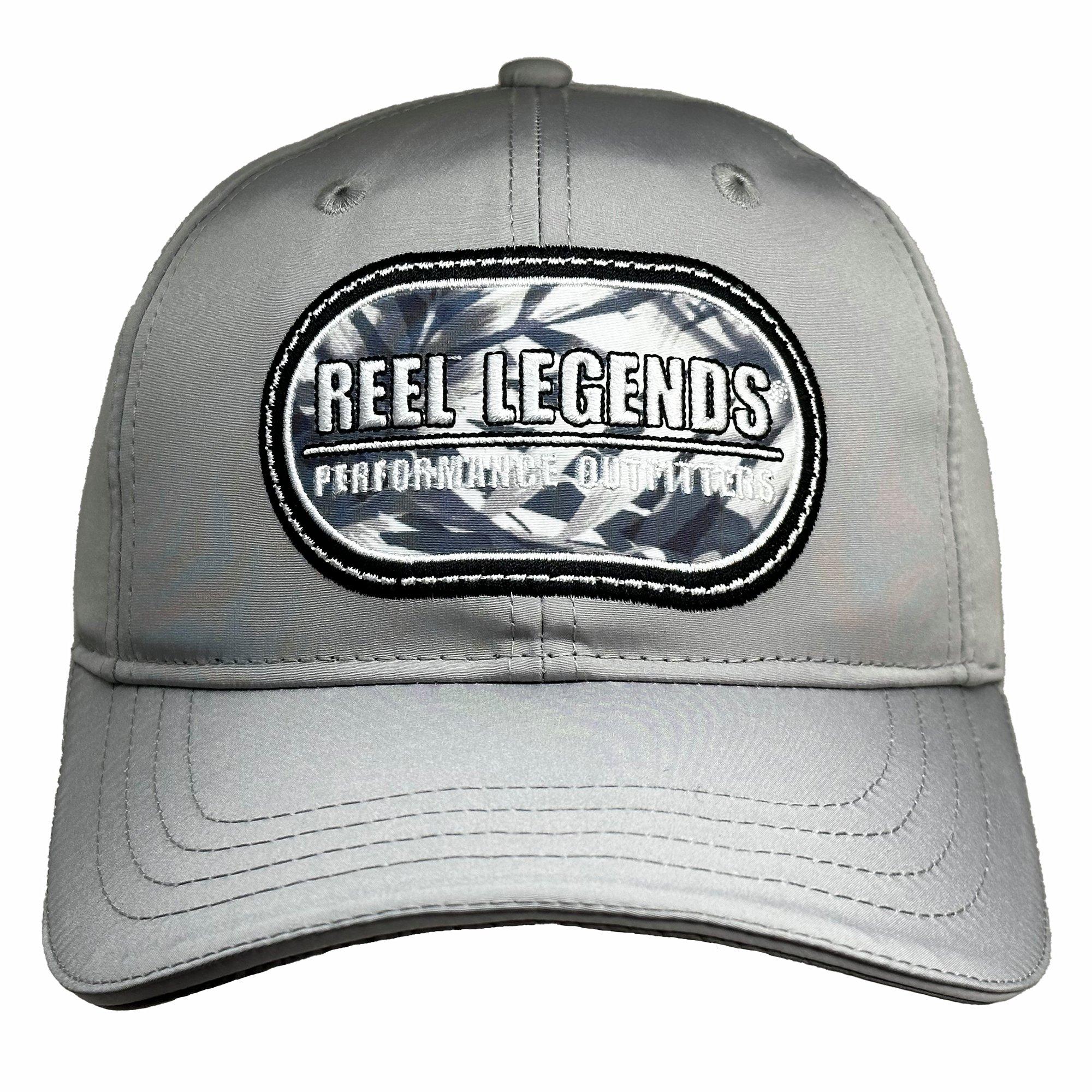 Reel Legends Mens Logo Patch Solid Color Snapback Hat