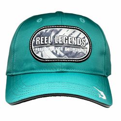 Reel Legends Mens Logo Print Patch Solid Color Snapback Hat