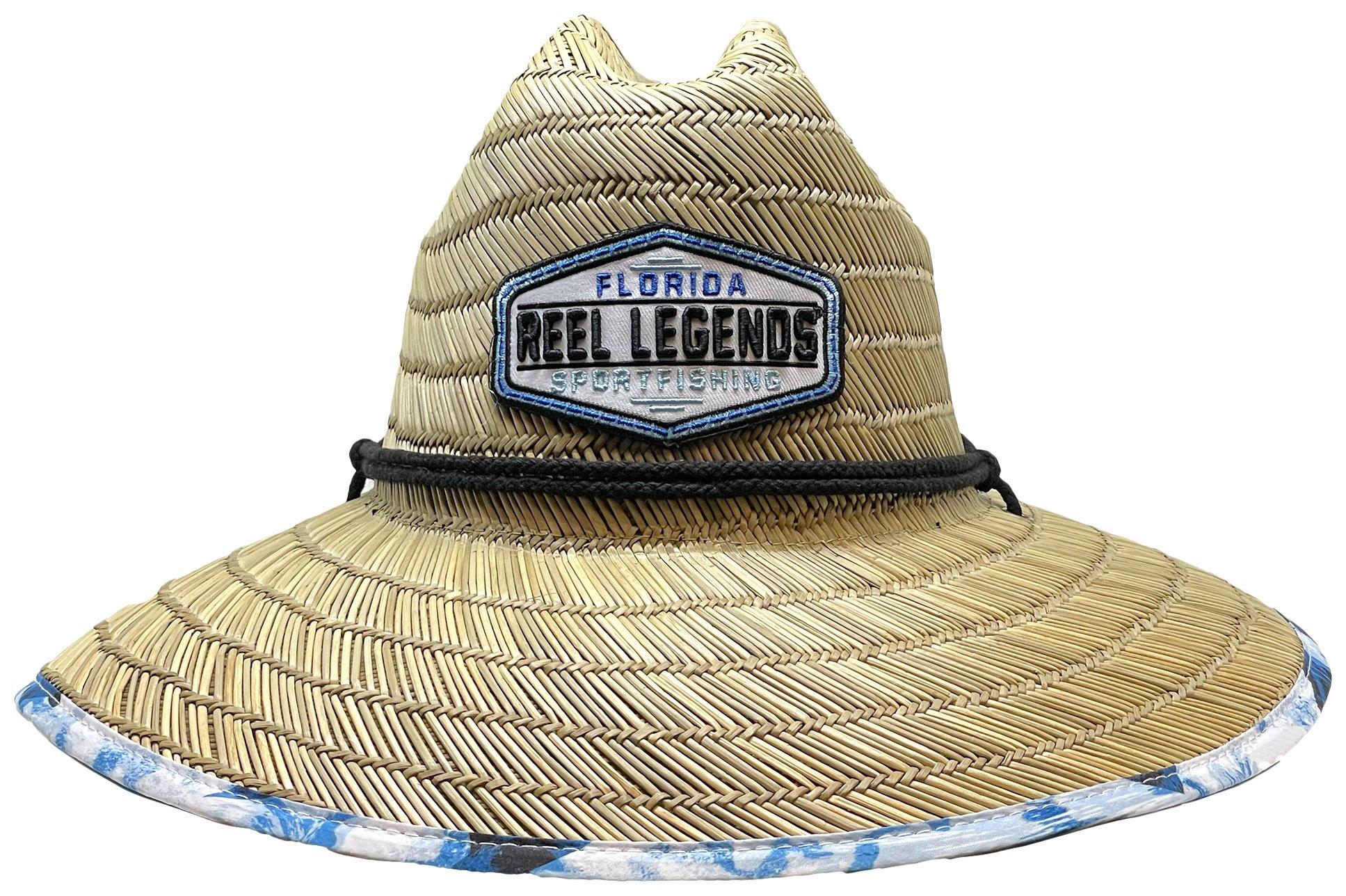 Reel Legends Mens Logo Patch Reflection Lifeguard Hat