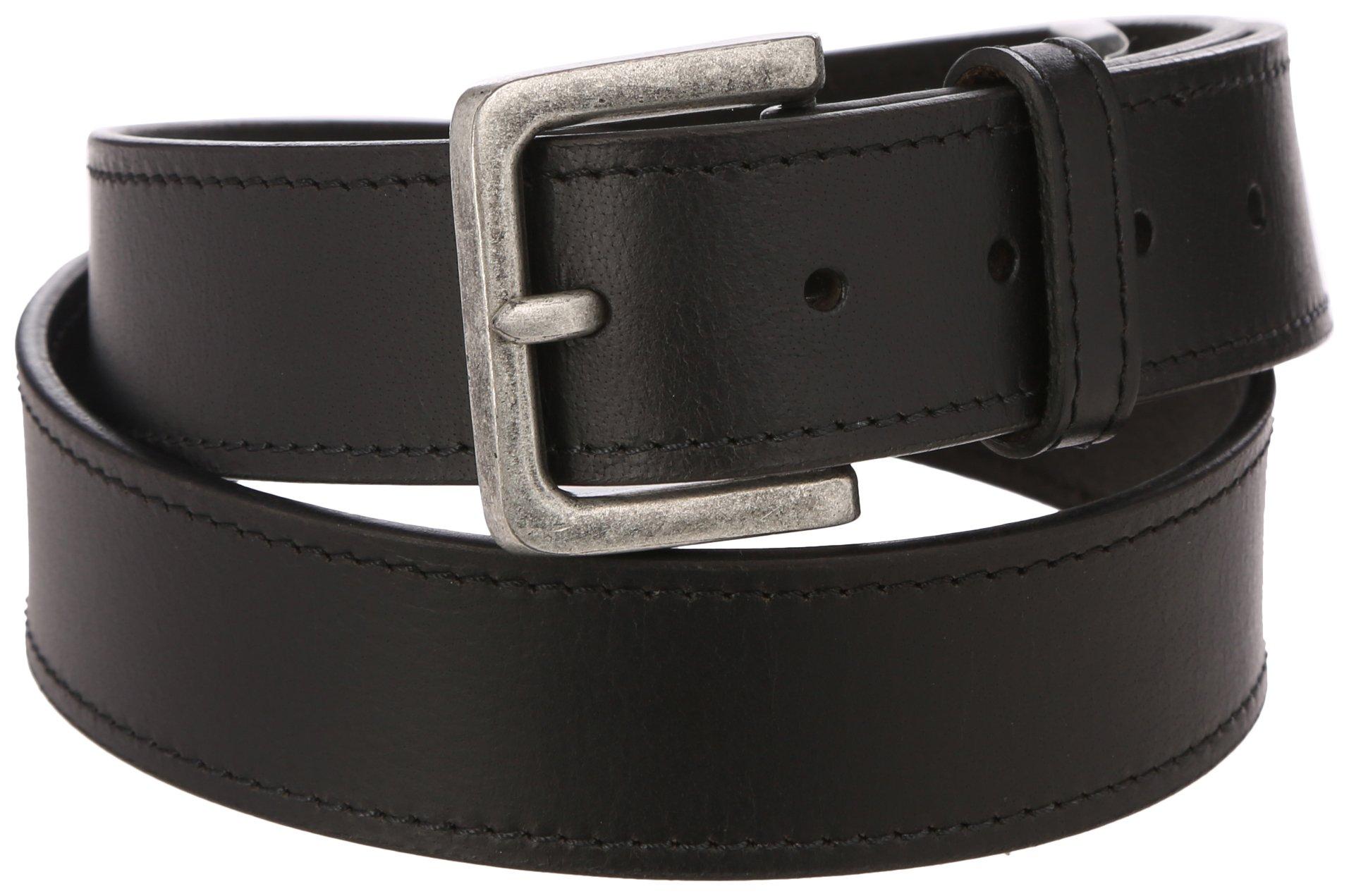 Mens 38MM Solid Color Leather Belt