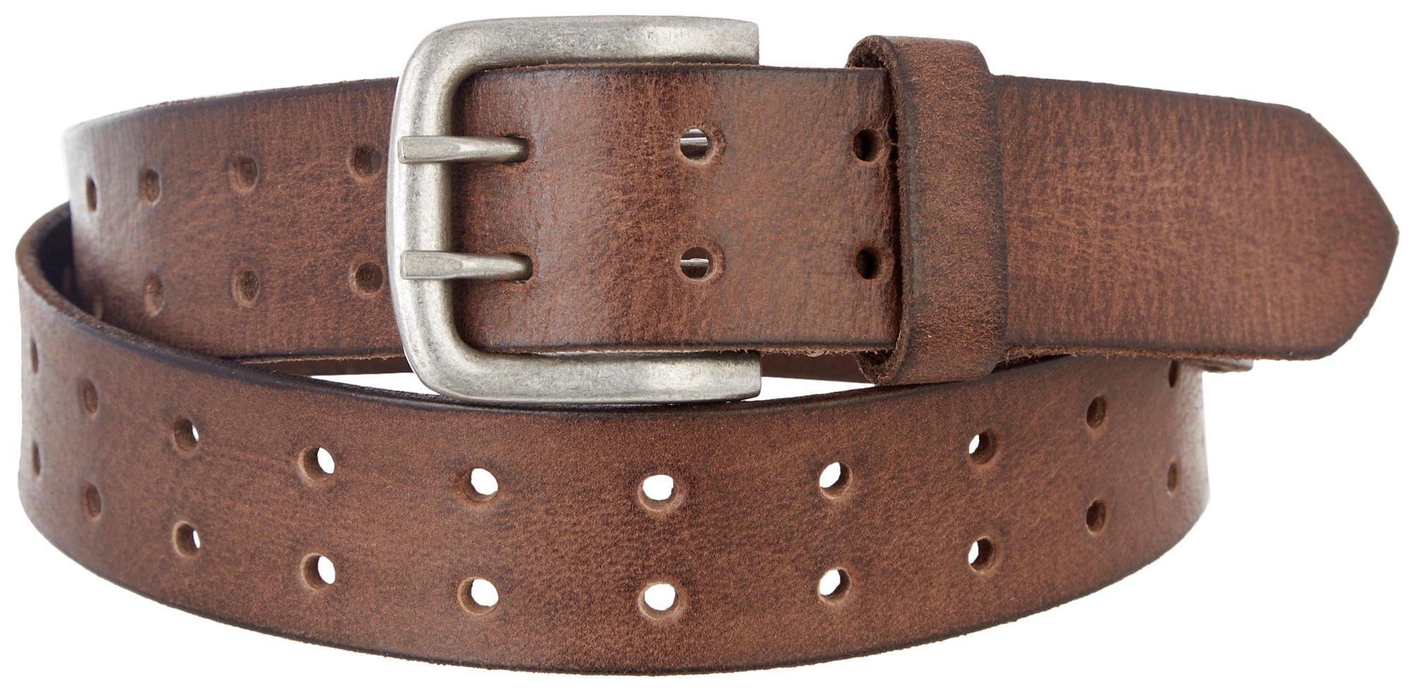 Dockers Mens Solid Braided Leather Belt