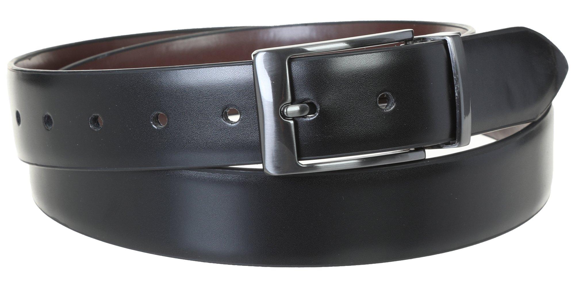 Steve Madden Mens Belt Dress Casual Reversible Bonded Leather