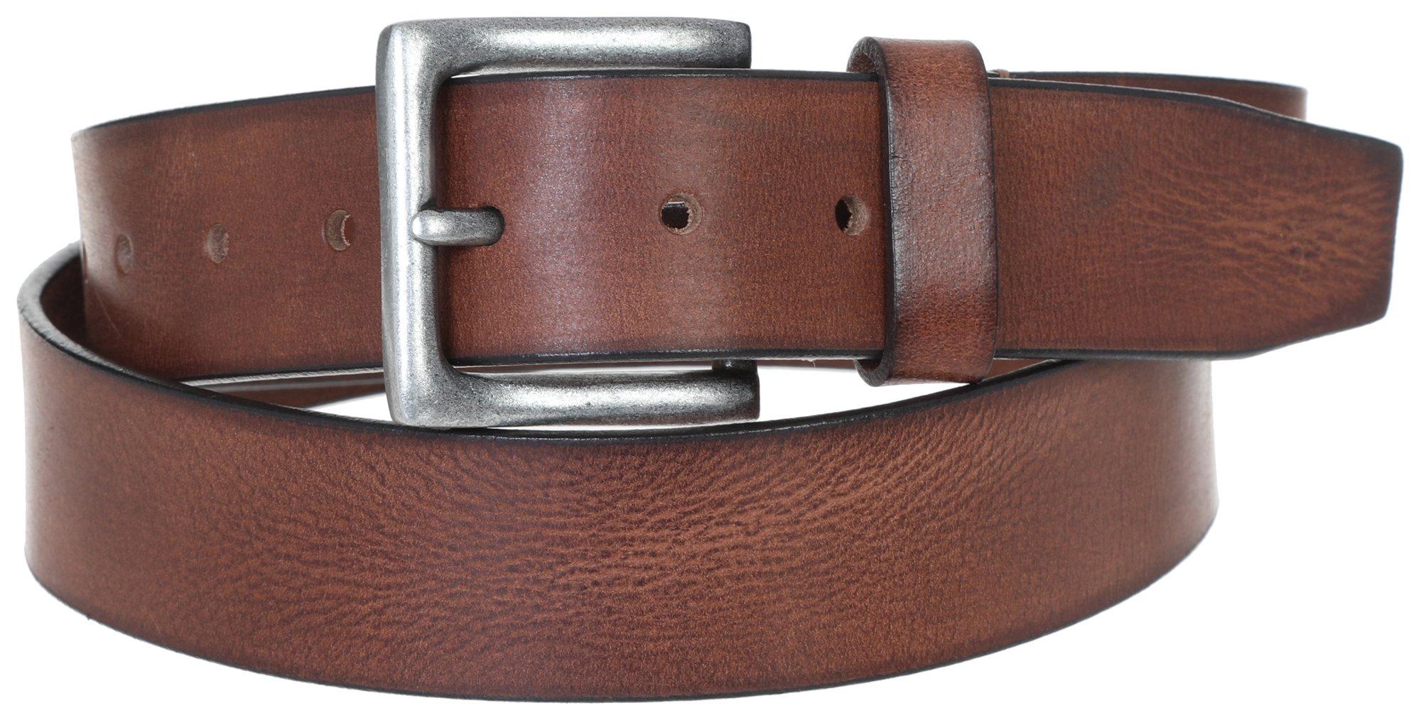 Stone Mountain Mens 1.5 In. Solid Genuine Leather Belt