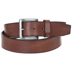 Mens 1.5 In. Solid Genuine Leather Belt