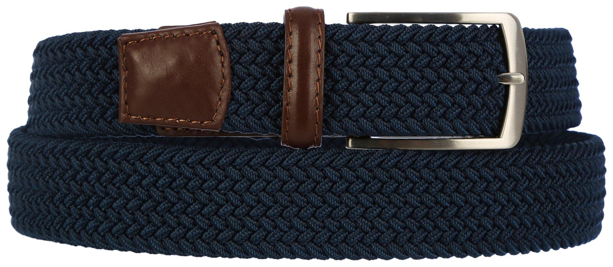 Mens 33 MM Stretch Woven Casual Belt