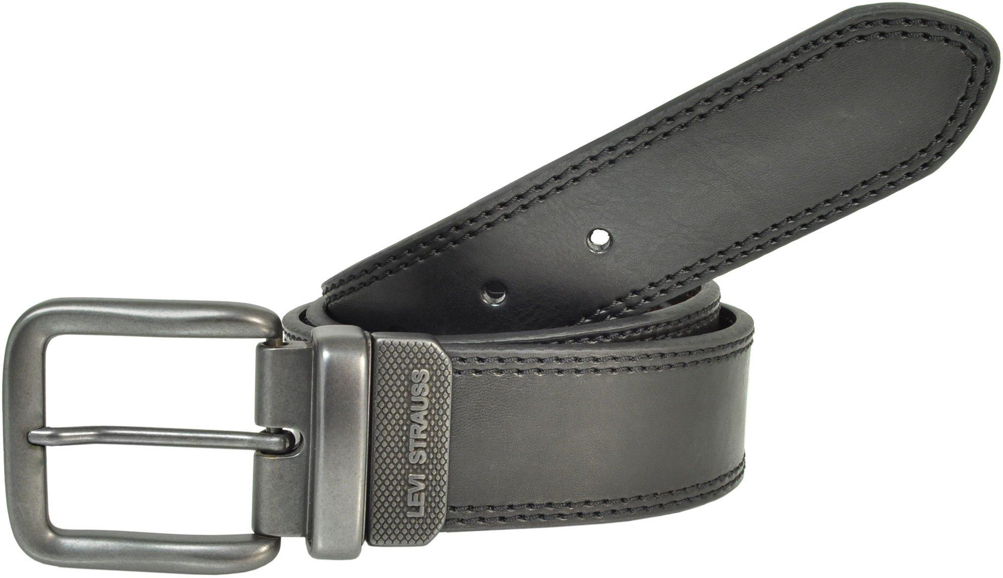 levi's mens black leather belt