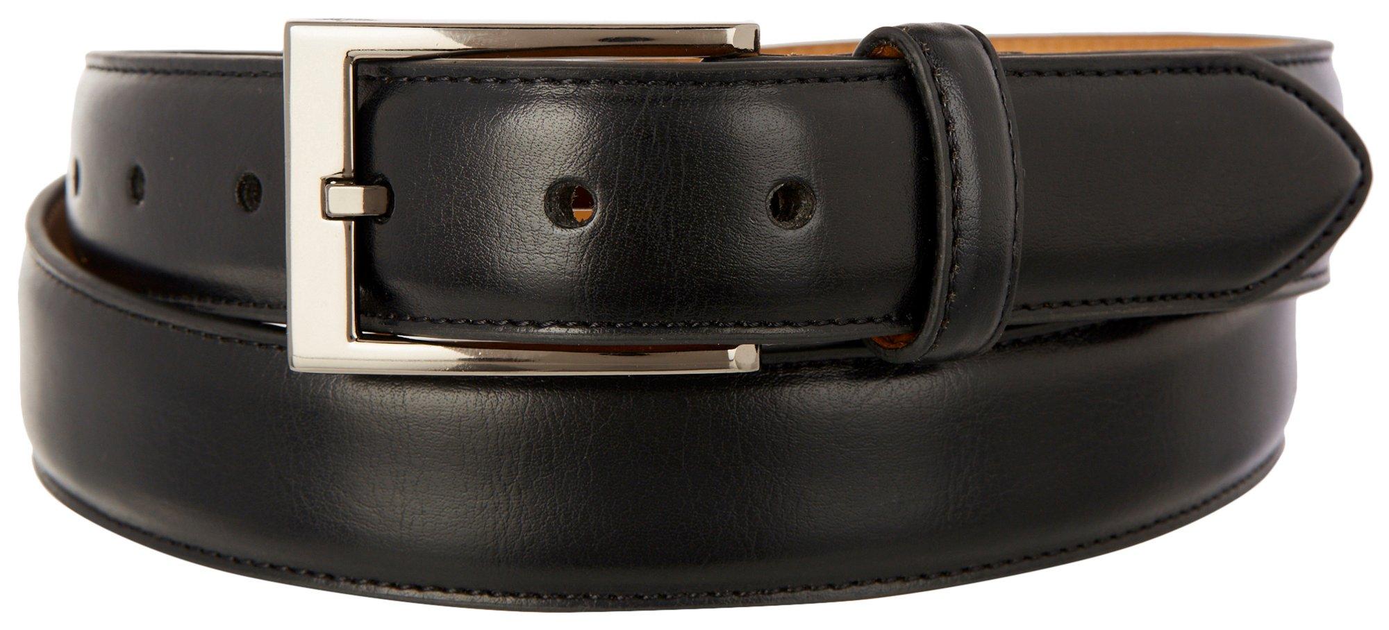 Dockers Mens 1.25'' Wide Coated Leather Belt