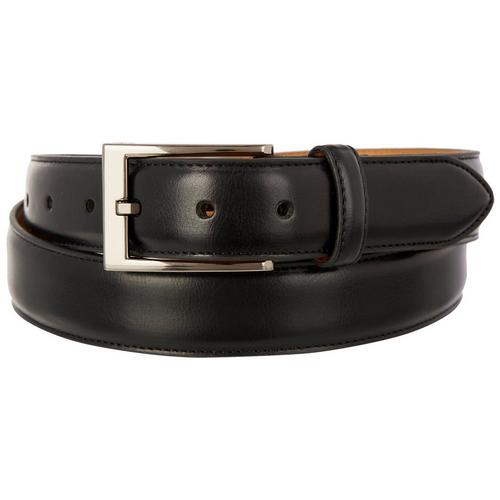 Dockers Mens 1.25'' Wide Coated Leather Belt