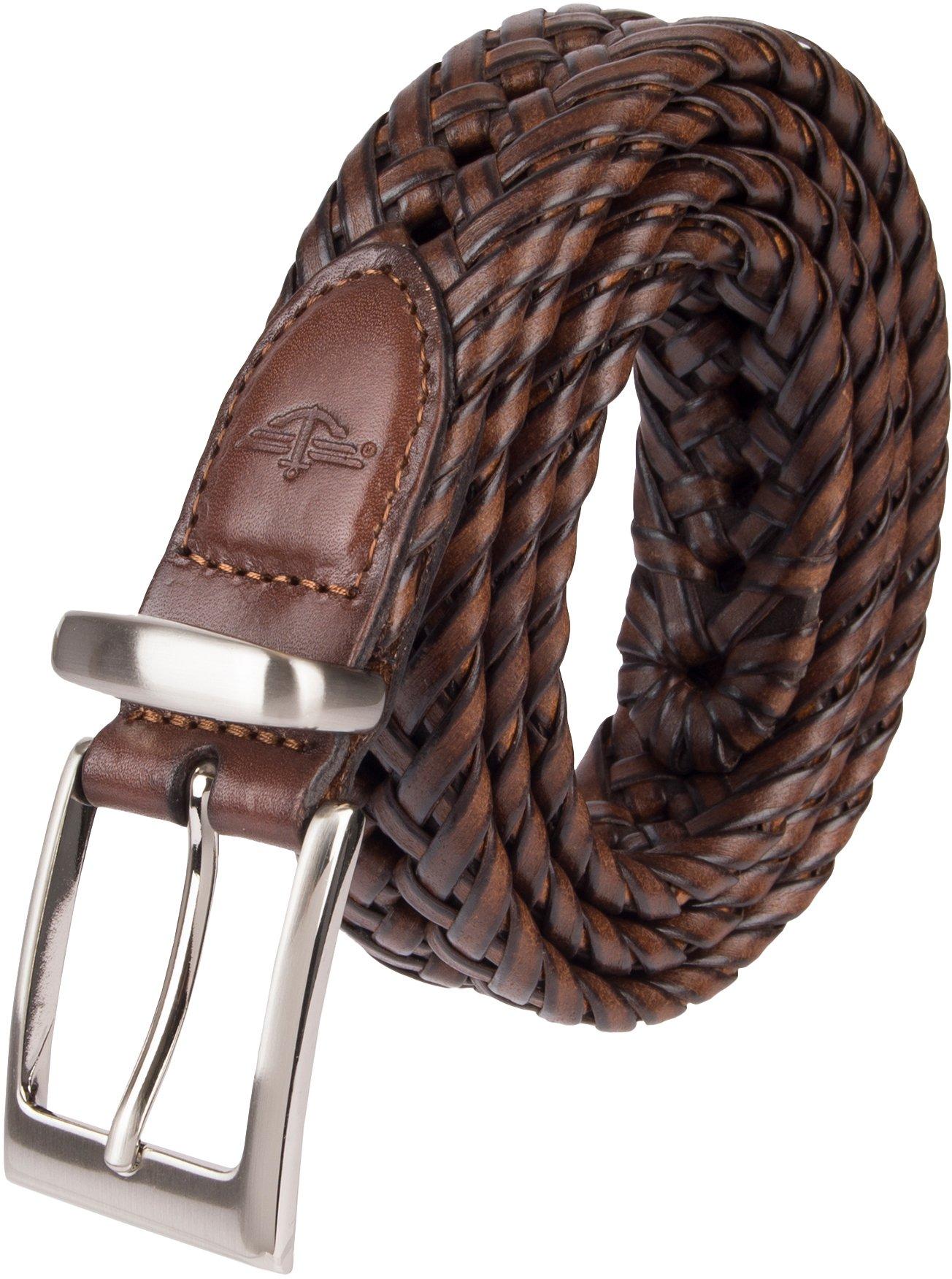 Dockers Mens Braided Leather Belt