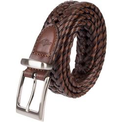 Mens Braided Leather Belt