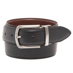 Tommy Hilfiger Mens Solid Leather Braided Belt