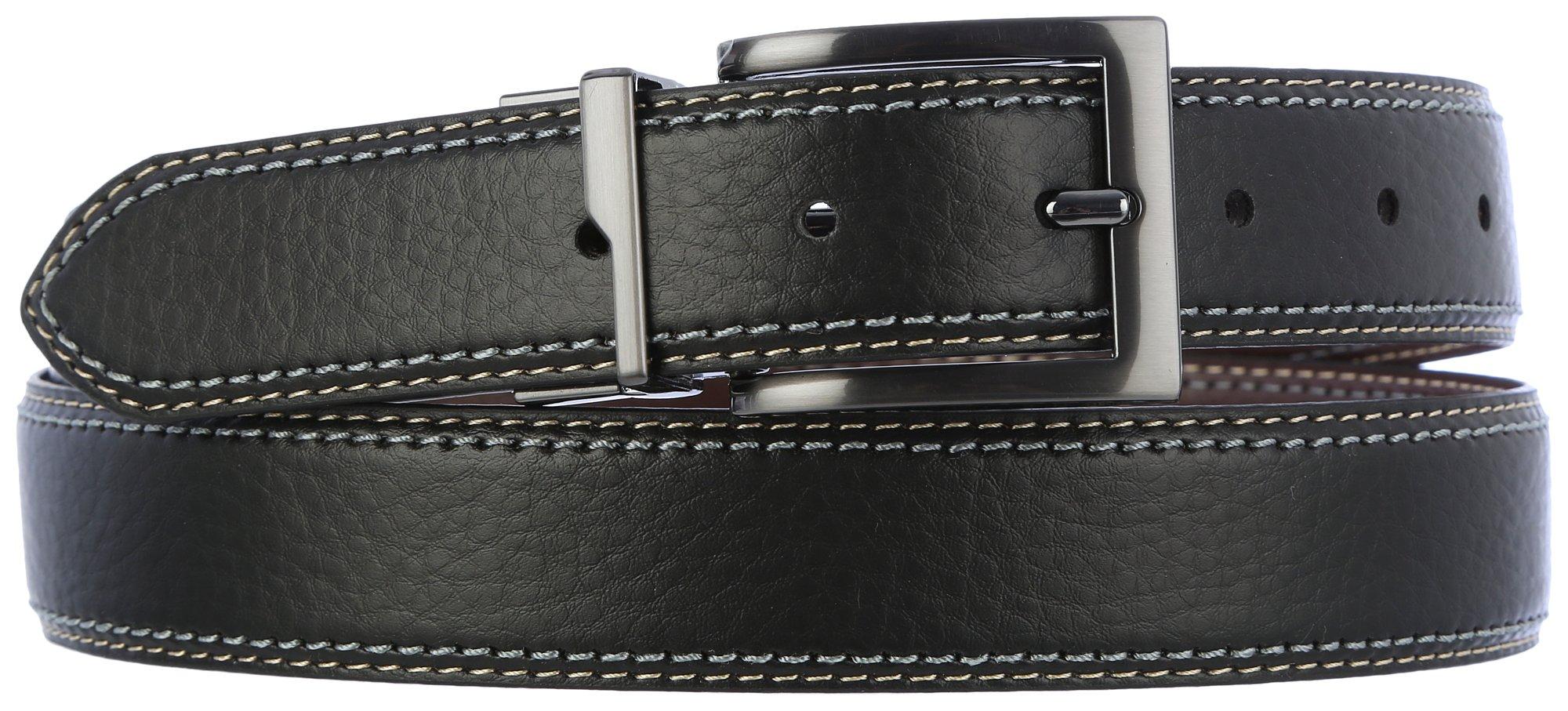 Mens Reversible Stitched Casual Belt