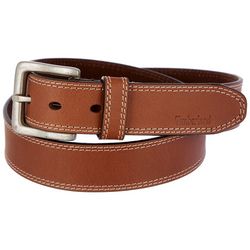 Timberland Mens Leather Contrast Stitching Casual Belt