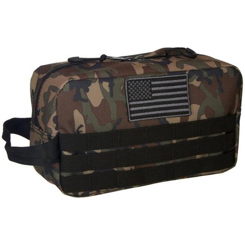 Certified Mens Americana Camouflage Dopp Kit Toiletry Bag