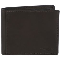 Wrangler Mens Genuine Leather Bifold Wallet