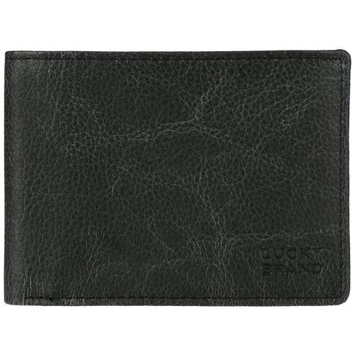Lucky Brand Mens RFID Genuine Leather Bifold Wallet
