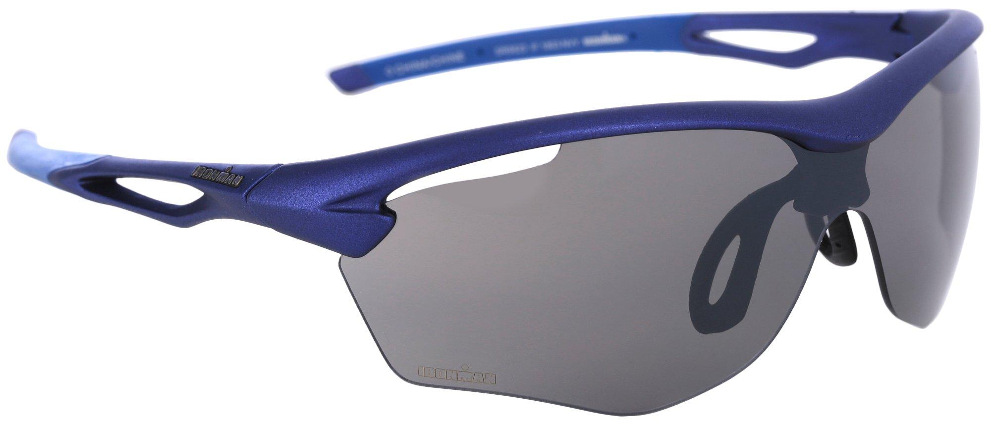 Iron Man Mens Solid Half-Frame Sport Vented Sunglasses