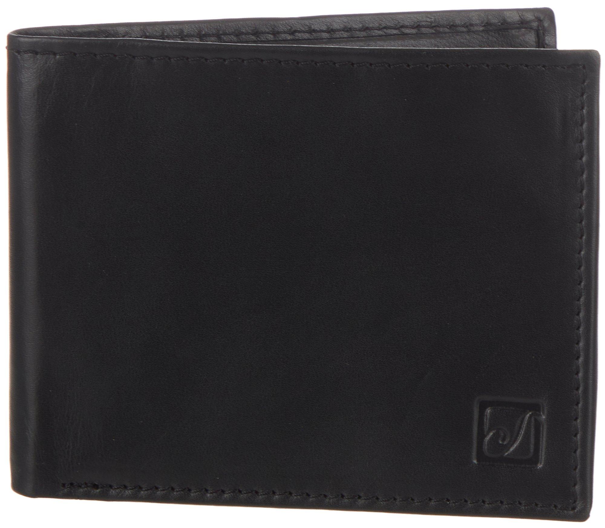 Mens Genuine Leather Bi-Fold Wallet